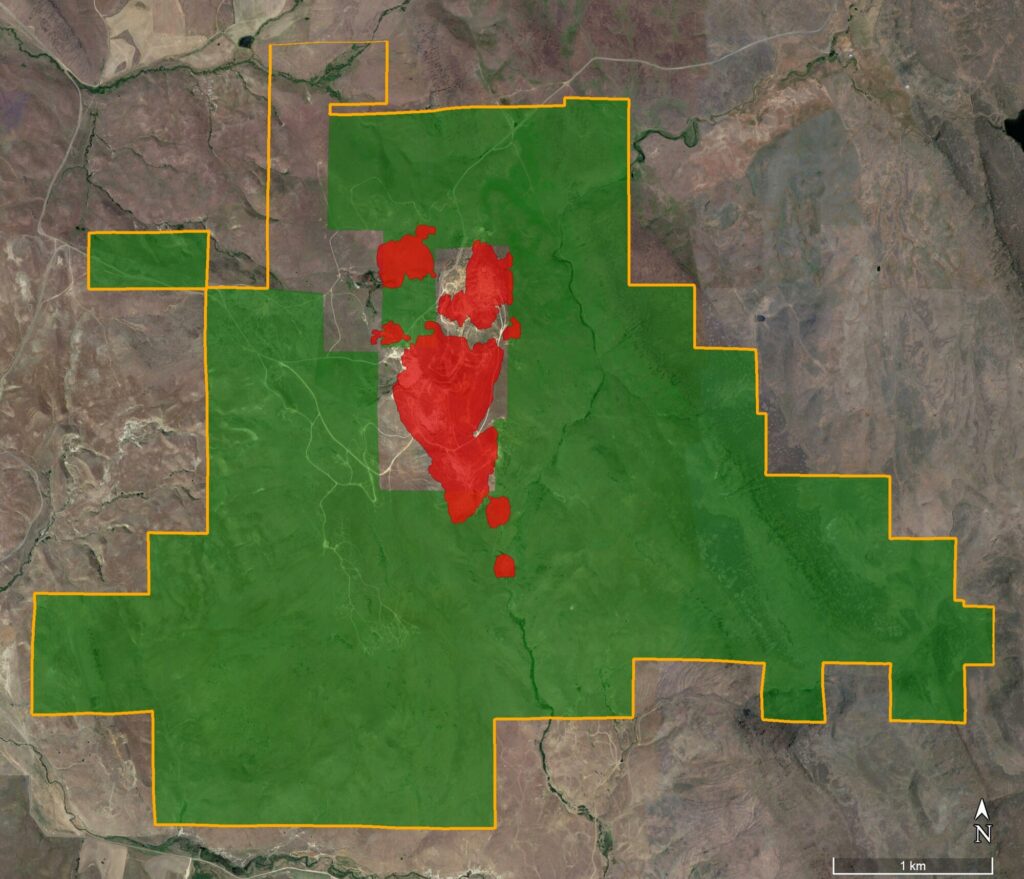 Plan Map With Blm Land Status And Block Model Outline